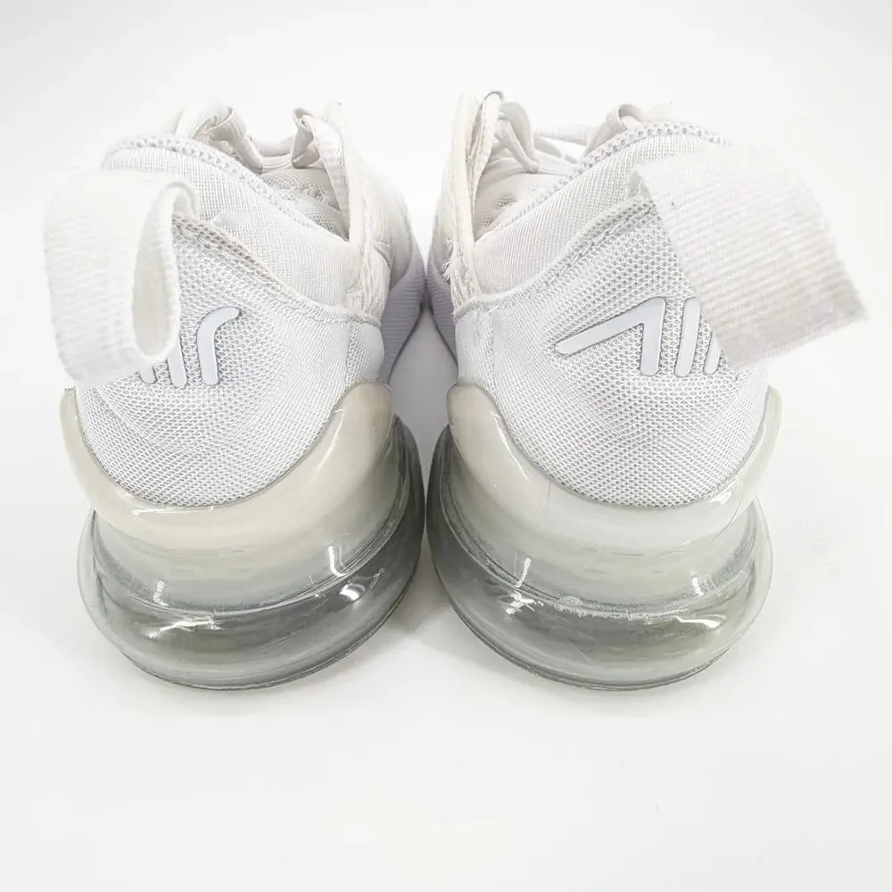Nike Air Max 270 White Mesh Sneakers Kids Youth Size 2Y AO2372-103 Athletic